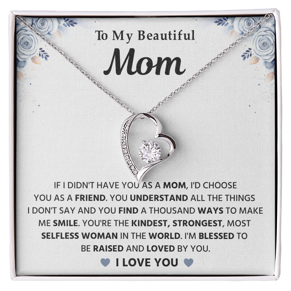To My Mom - Happy Mothers Day - Love Knot Necklace