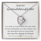 To My Beautiful Granddaughter Necklace From Grandma Grandmom