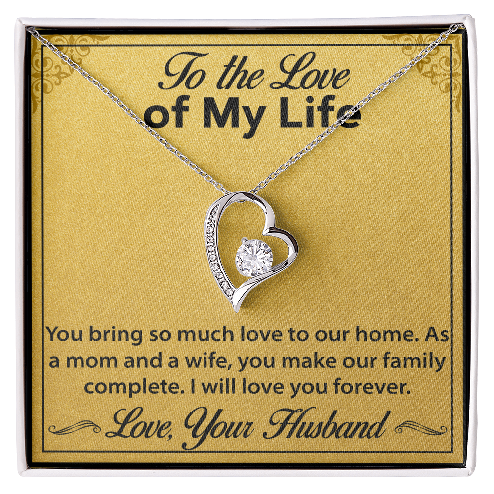 Jewelry Gift for Wife – Forever Love Necklace, A Meaningful Keepsake from Husband