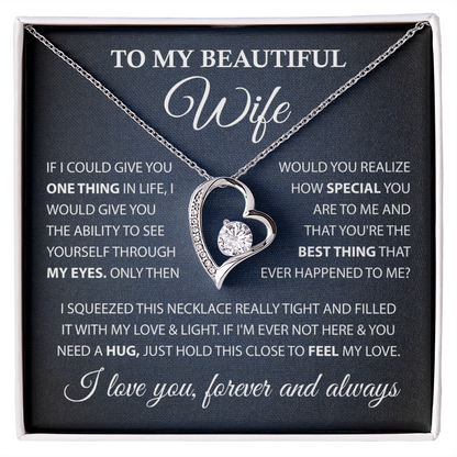 To My Wife Necklace – Emotional Gift from Husband with Elegant Gift Box