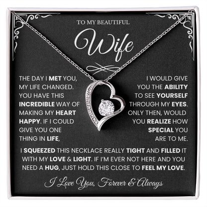 Valentine Gifts for Wife From Husband, I Love You Always and Forever Necklace