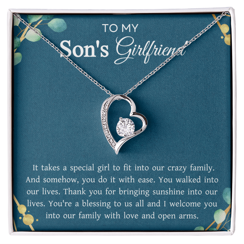 To My Son's Girlfriend Gift for Mother's Day Birthday Women's Day Jewelry