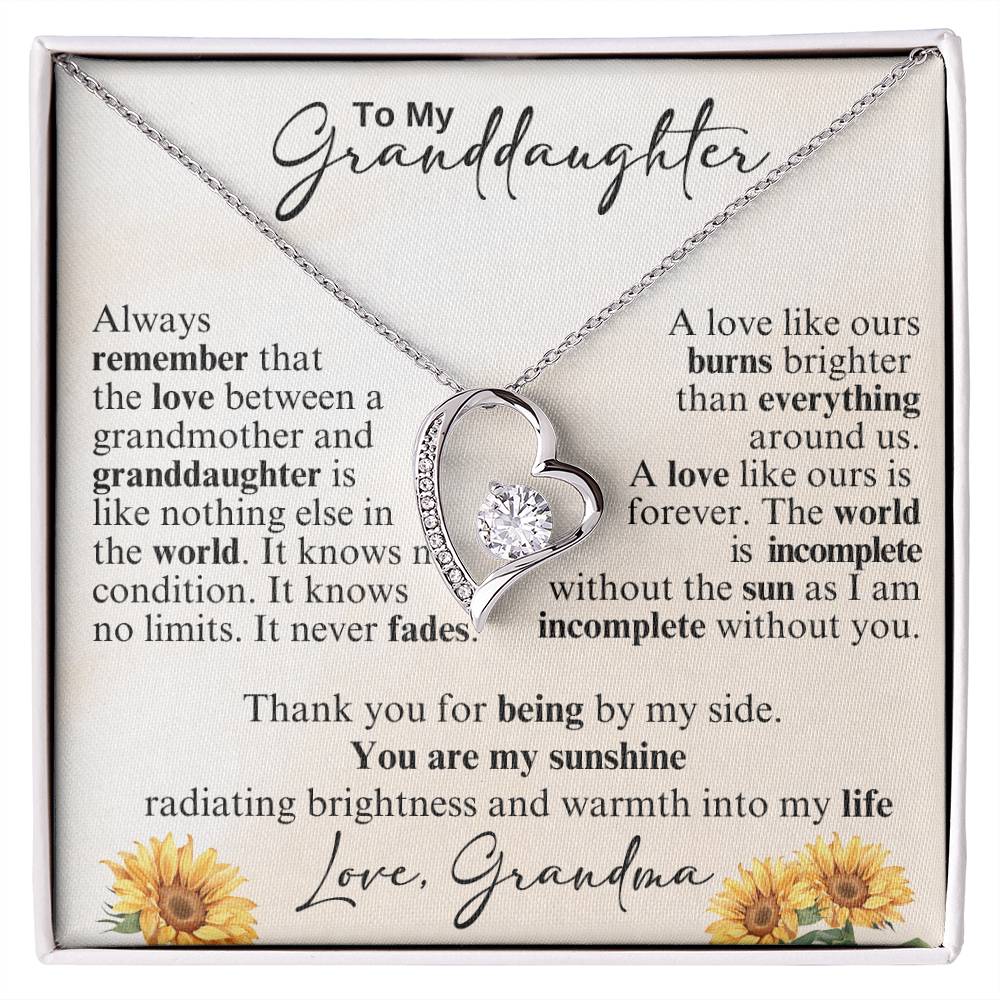 To My Granddaughter - I'm Always Right There in Your Heart
