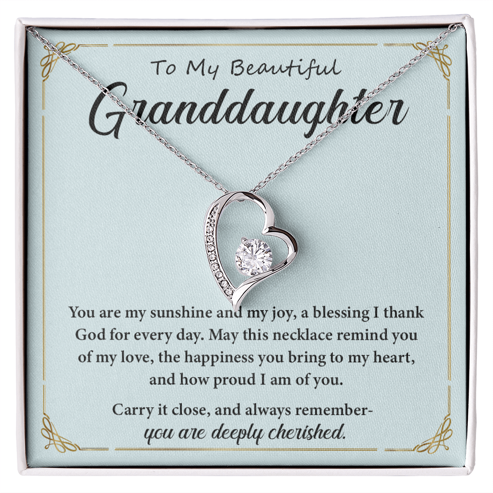 Necklace for Granddaughters- You Are My Sunshine and My Joy