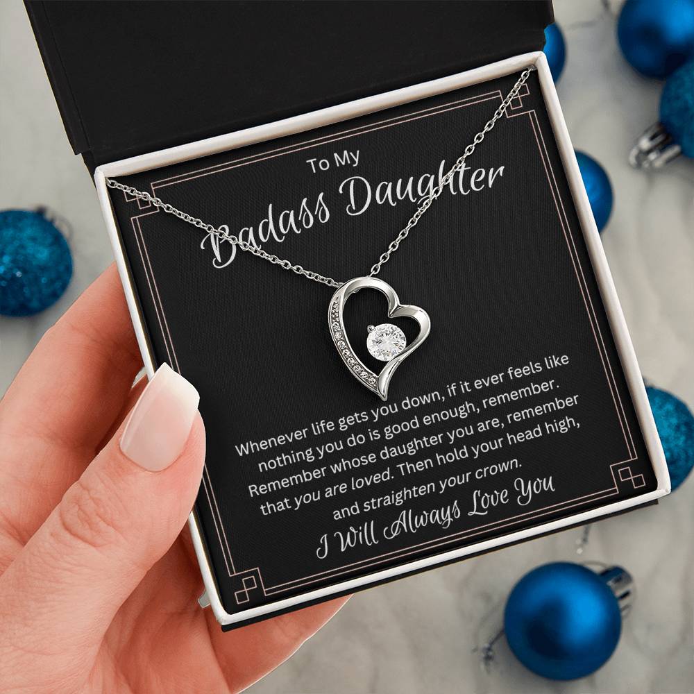 Daughter Necklace as Gifts for Daughter from Mom or Dad, Mother Daughter Necklace as Birthday Gift for Daughter, to My Daughter Necklace as Daughter Father Gifts from Dad,Mom