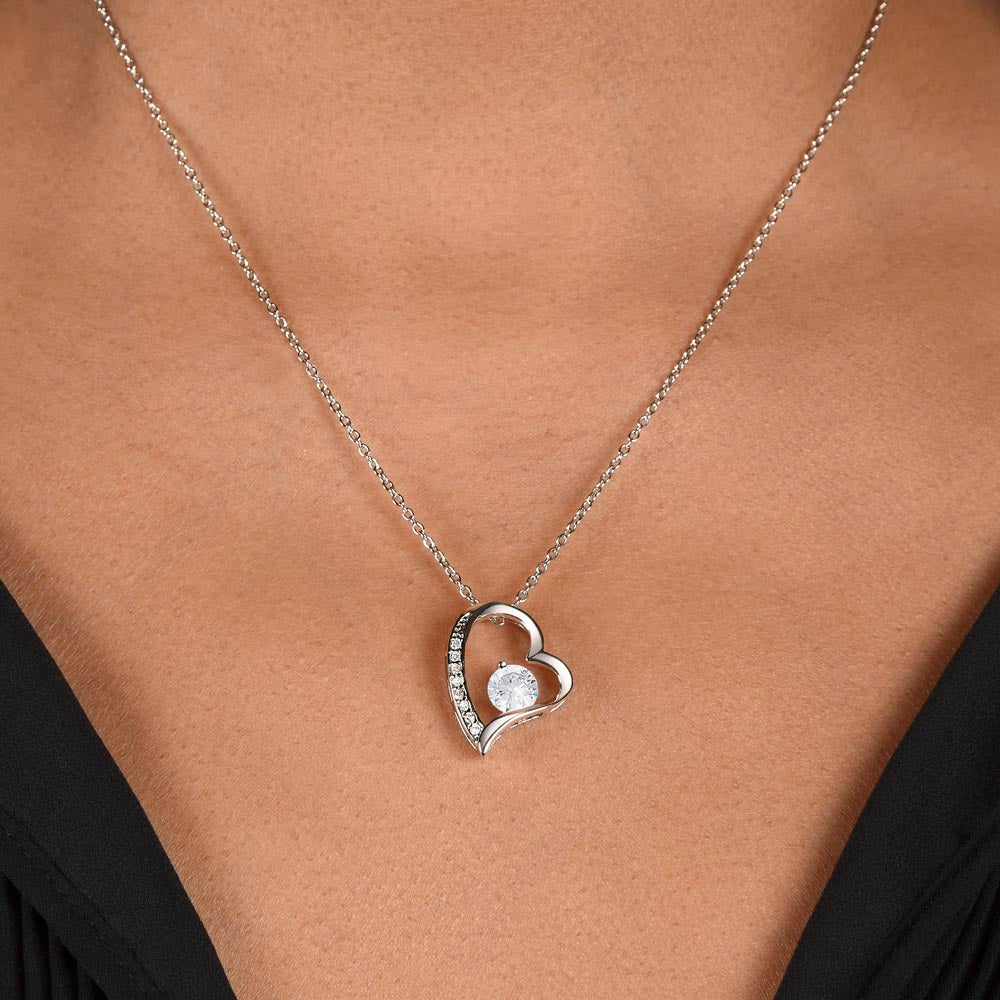 Forever Love Necklace with Heartfelt Message for Future Wife – A Symbol of Loyalty and Devotion, Perfect Gift for Fiancée, Girlfriend, or Future Wife on Special Occasions