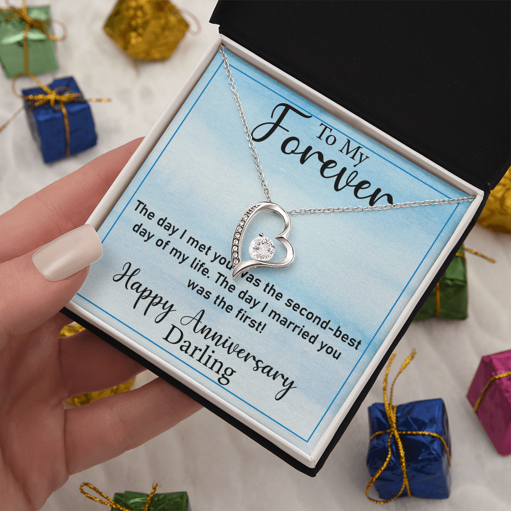 Thoughtful Gift for Wife – Forever Love Necklace, A Unique Jewelry Keepsake from Husband