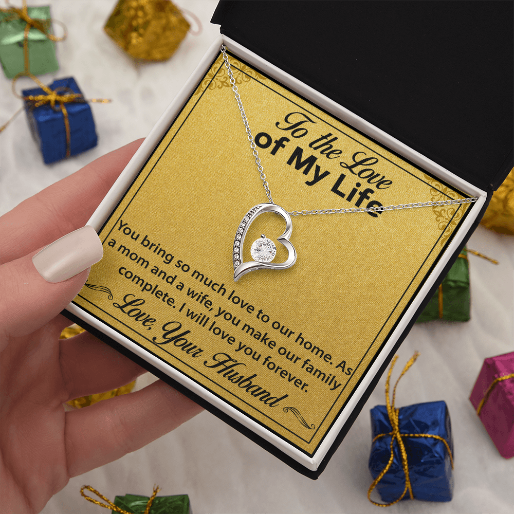 Jewelry Gift for Wife – Forever Love Necklace, A Meaningful Keepsake from Husband