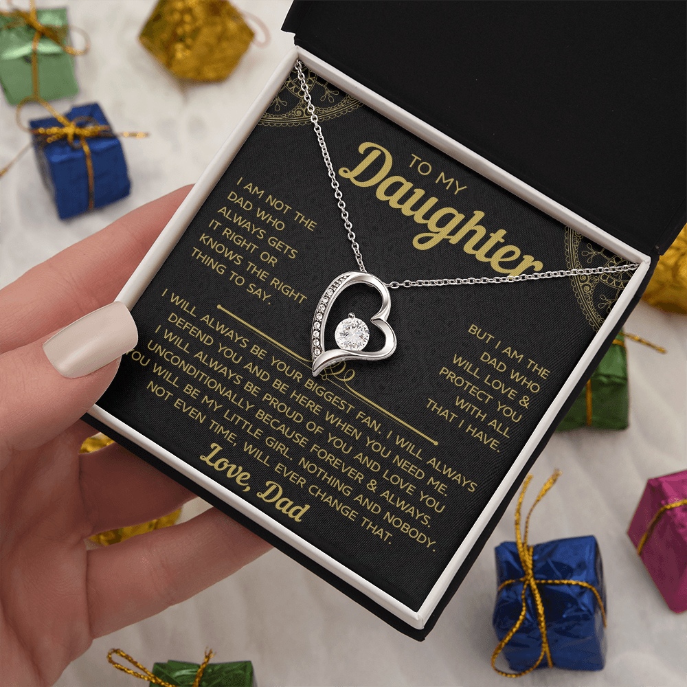 To My Daughter – Forever Love Necklace, A Timeless Gift from Dad