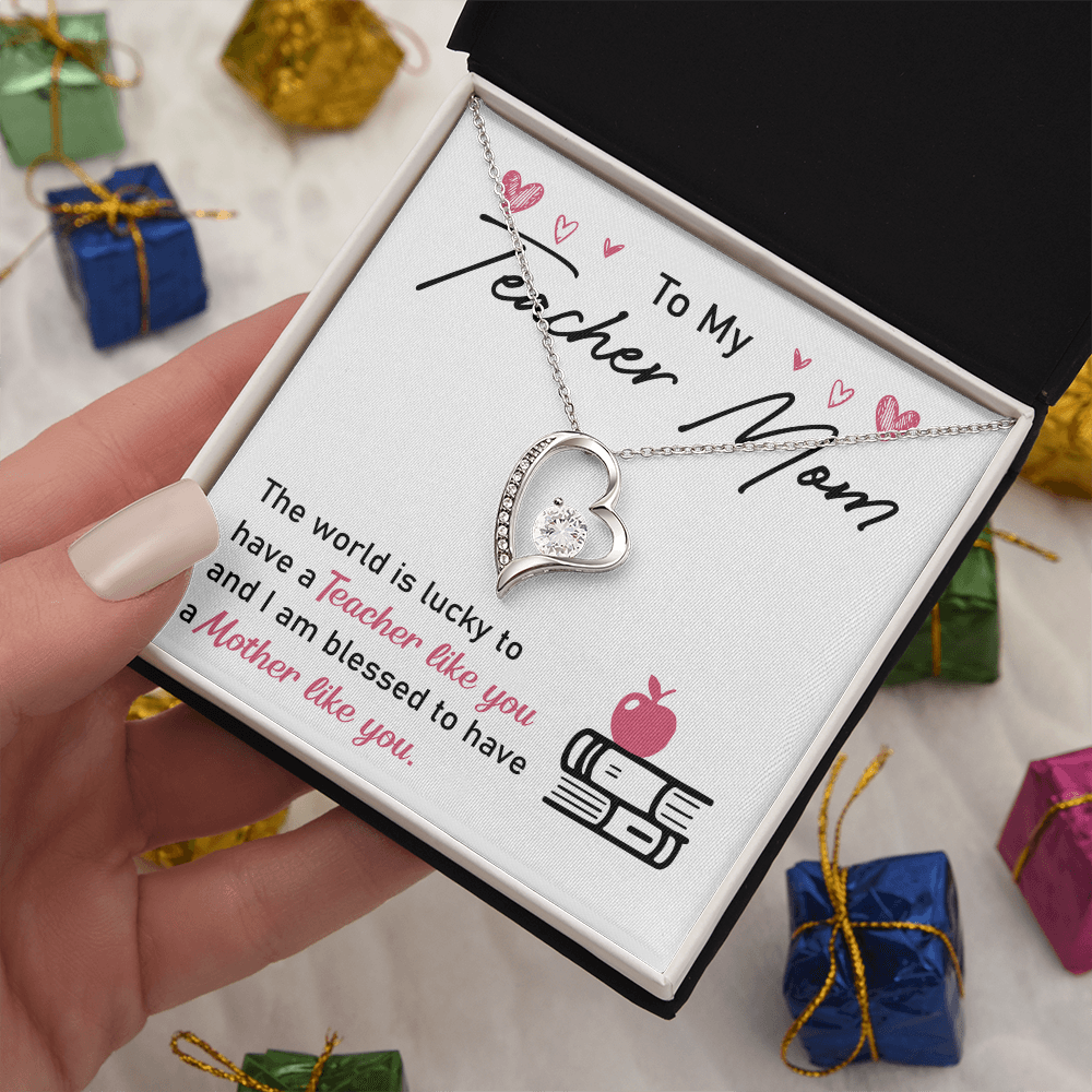 Elegant Necklace with gift box and heartfelt message