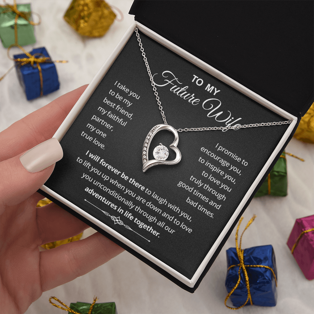 Necklace Gifts for Future Wife From Future Husband, Sentimental Jewelry Gift for Her