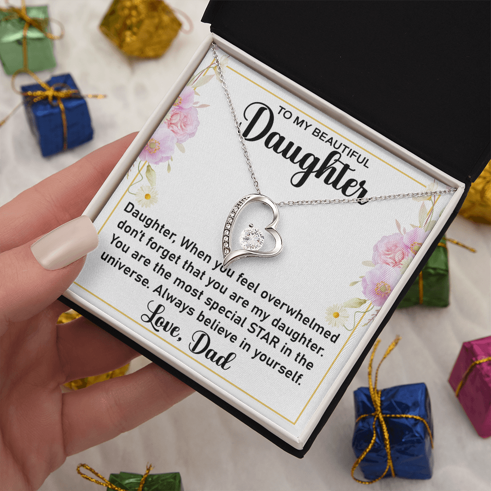 Forever Love Necklace – Timeless Jewelry for Daughter, A Heartfelt Gift from Mom