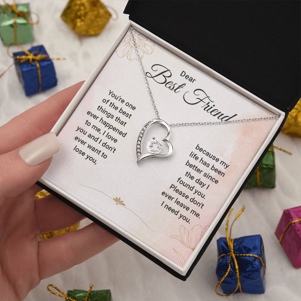 Best Friend Necklace - Unique Jewelry Gift for BFFs, Sisters, Long-Distance Friends ,Perfect for Birthdays, Friendship Celebrations & Special Occasions