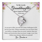 To My Lovely Granddaughter - Forever Love Necklace for Her