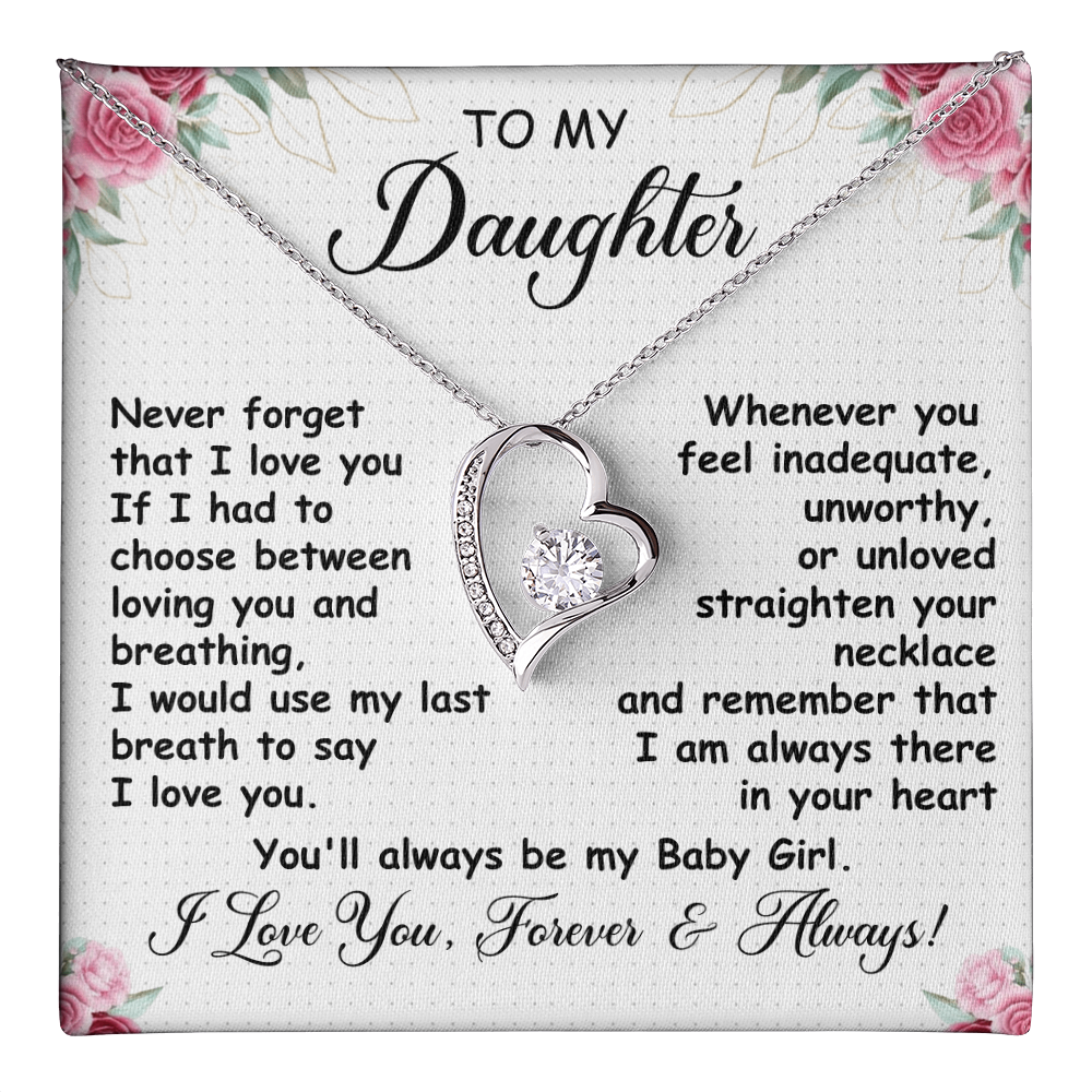 To My Daughter - You Have My Heart - Forever Love Necklace