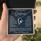 To My Girlfriend Forever Love Necklace With Message Card & Gift Box
