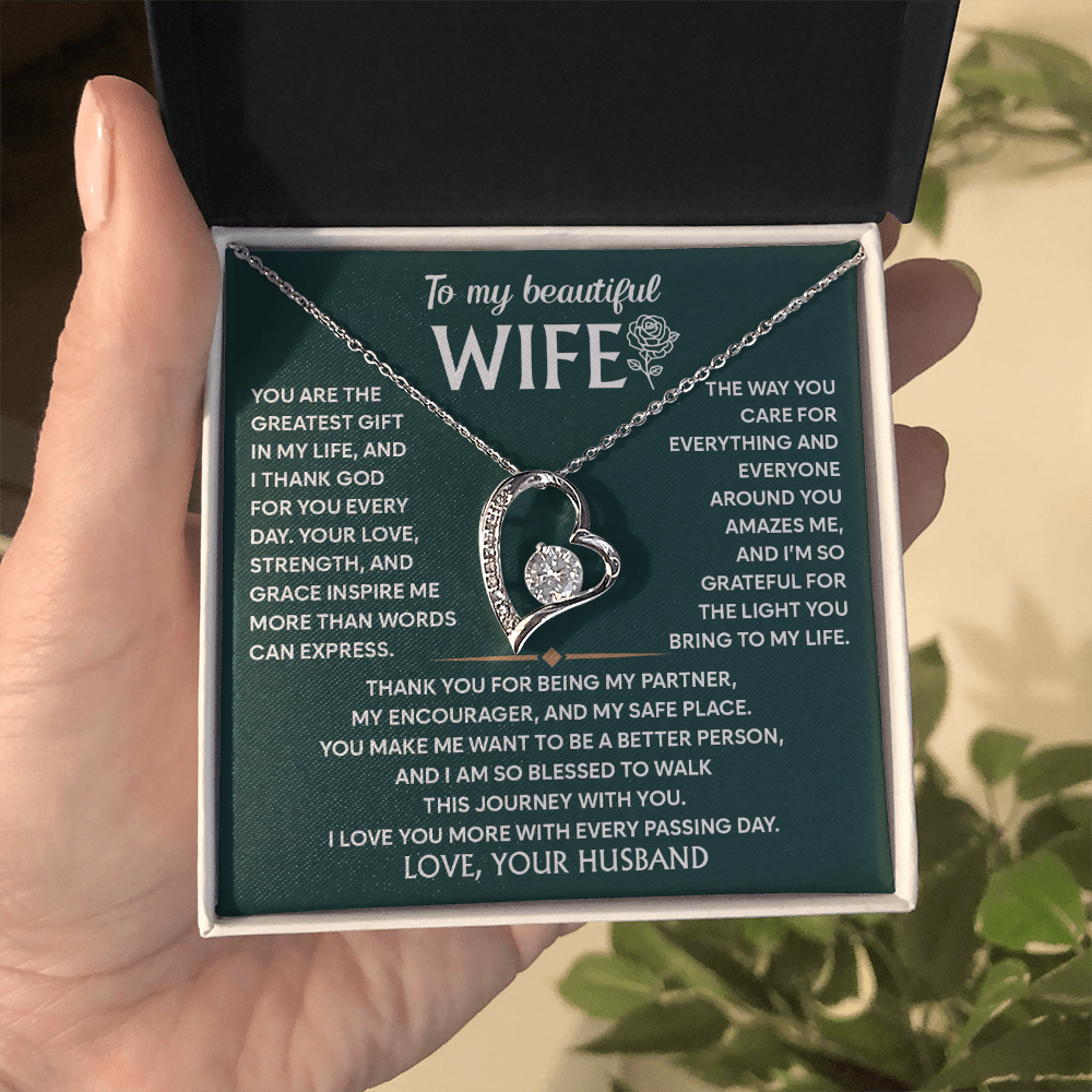 Wife Necklace From Husband to My Wife Soulmate  Jewelry for Women