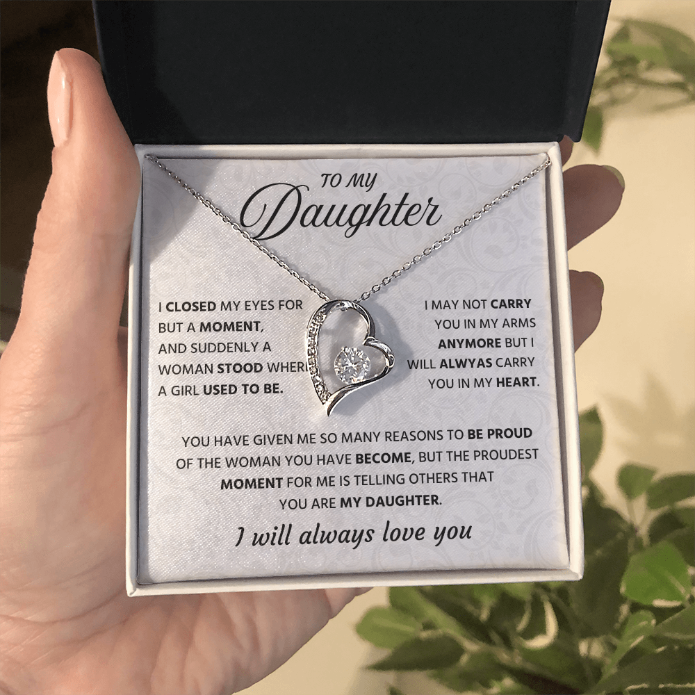 To My Wonderful Daughter Necklace Gift From Grandpa, It's a Special Bound