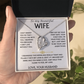 To My Wife Necklace From Husband With Heartfelt Message