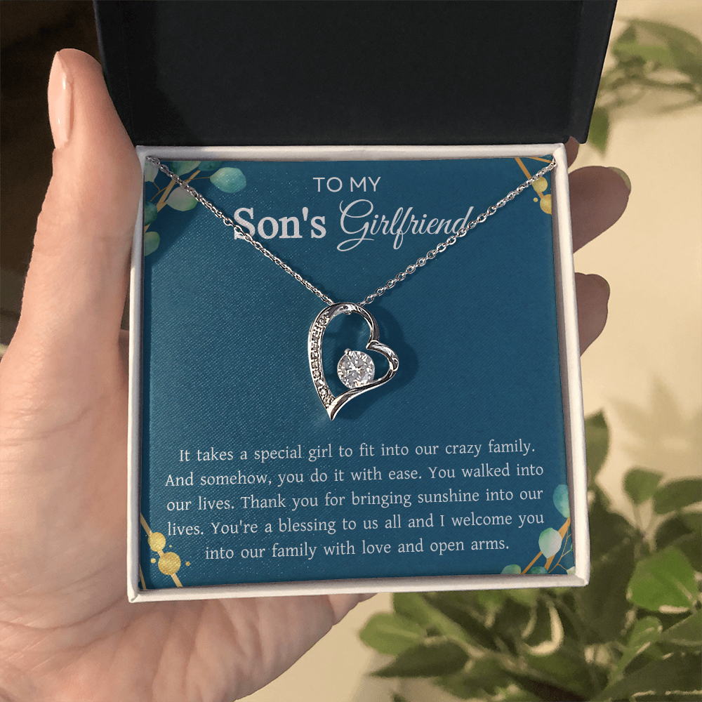 To My Son's Girlfriend Gift for Mother's Day Birthday Women's Day Jewelry