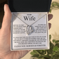 To My Wife Necklace, Soulmate Necklace for Women, Valentine Gifts