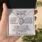 Necklace for Wife With Heartfelt Message Card, Valentines Day Gifts