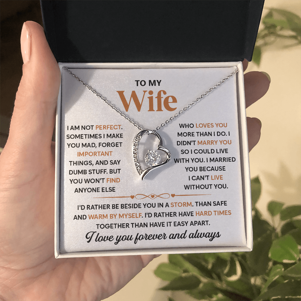 To My Beautiful Wife, I Love Spending Time With You - Forever Necklace