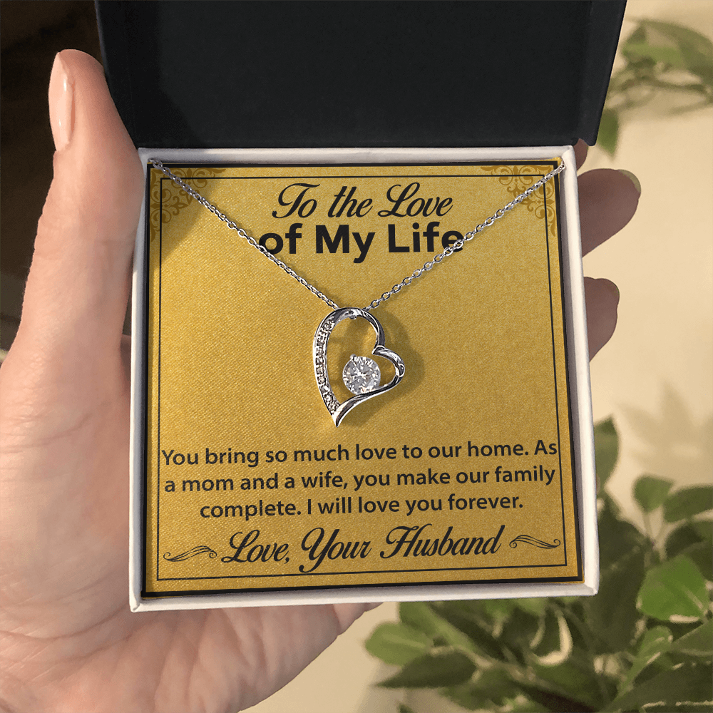 Jewelry Gift for Wife – Forever Love Necklace, A Meaningful Keepsake from Husband