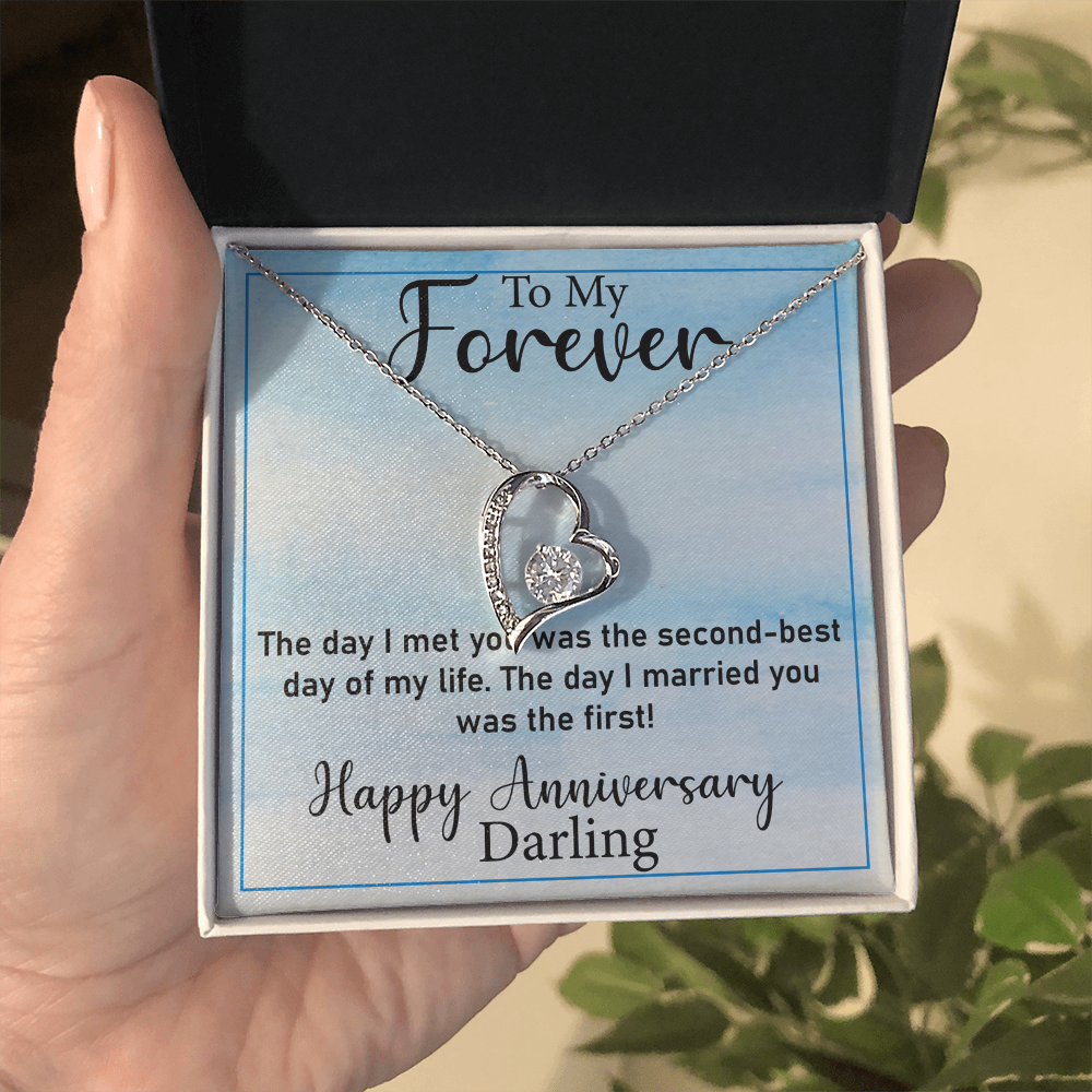 Thoughtful Gift for Wife – Forever Love Necklace, A Unique Jewelry Keepsake from Husband
