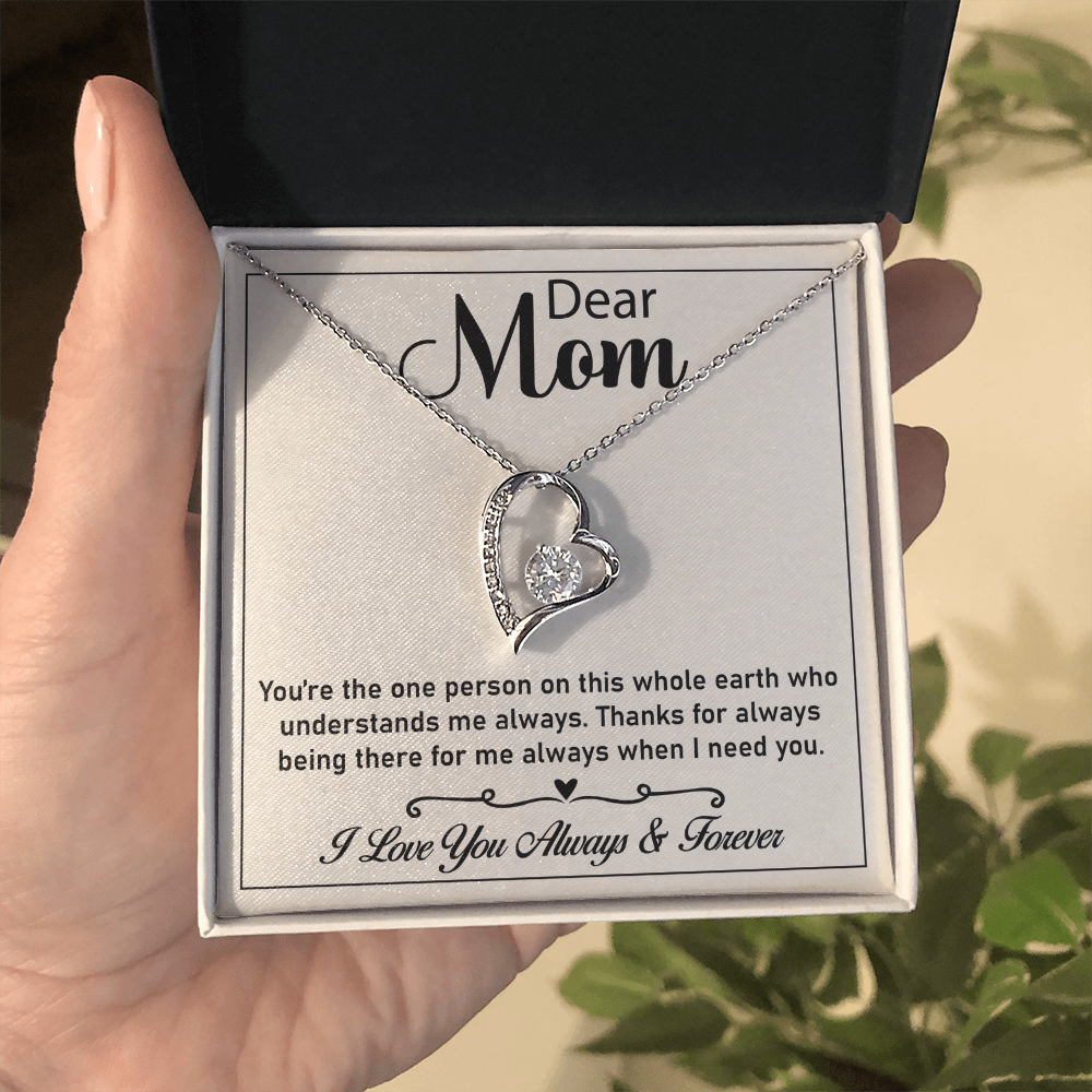 Forever Love Necklace – Elegant Jewelry Gift for New Moms, Perfect for Birthdays