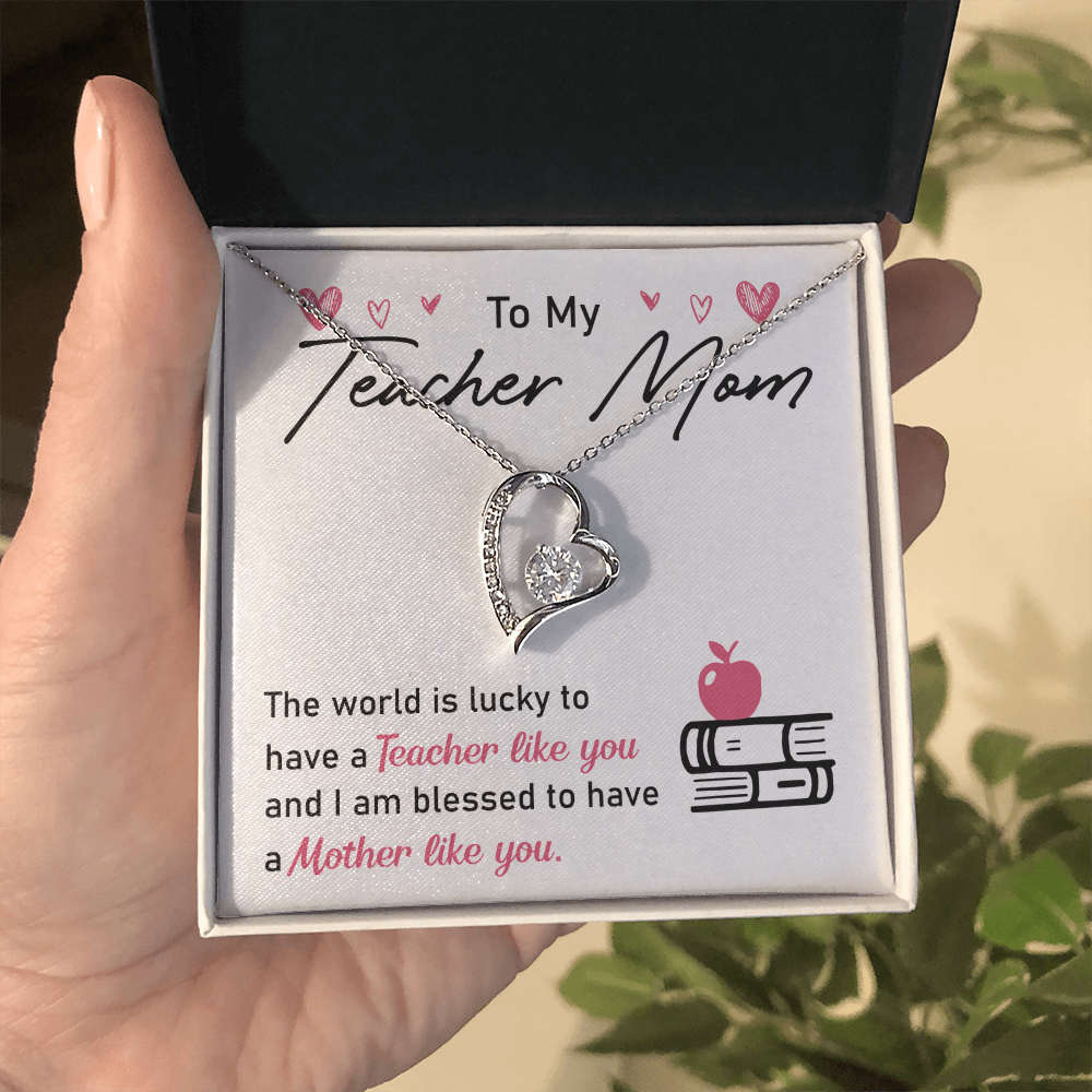 Elegant Necklace with gift box and heartfelt message