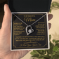 To My Beautiful Mom - You're My Universe! Forever Love Necklace