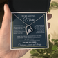 To My Mom - Thank You for Guiding Me Through All of This - Forever Love Necklace