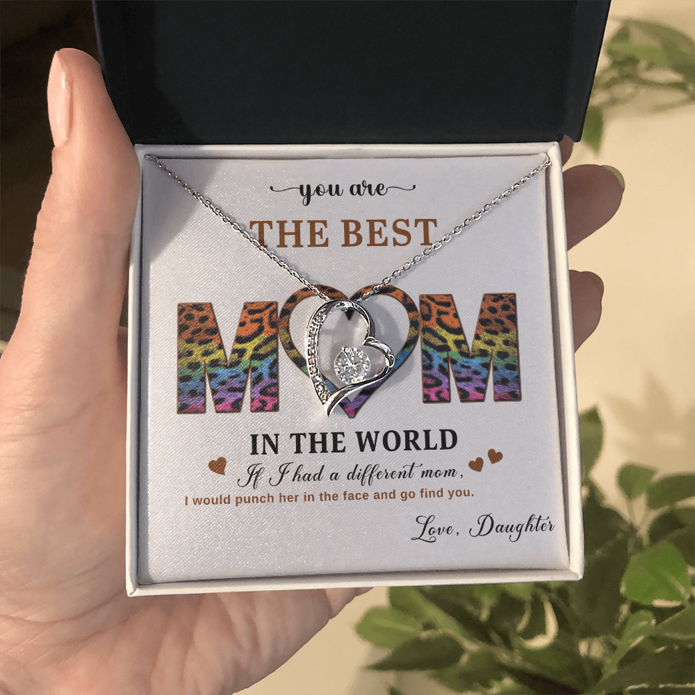 To My Best Mom - I Love You Mom - Forever Love Necklace