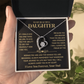 To My Beautiful Daughter - Jewelry Gift From Her Parents With Gift Box