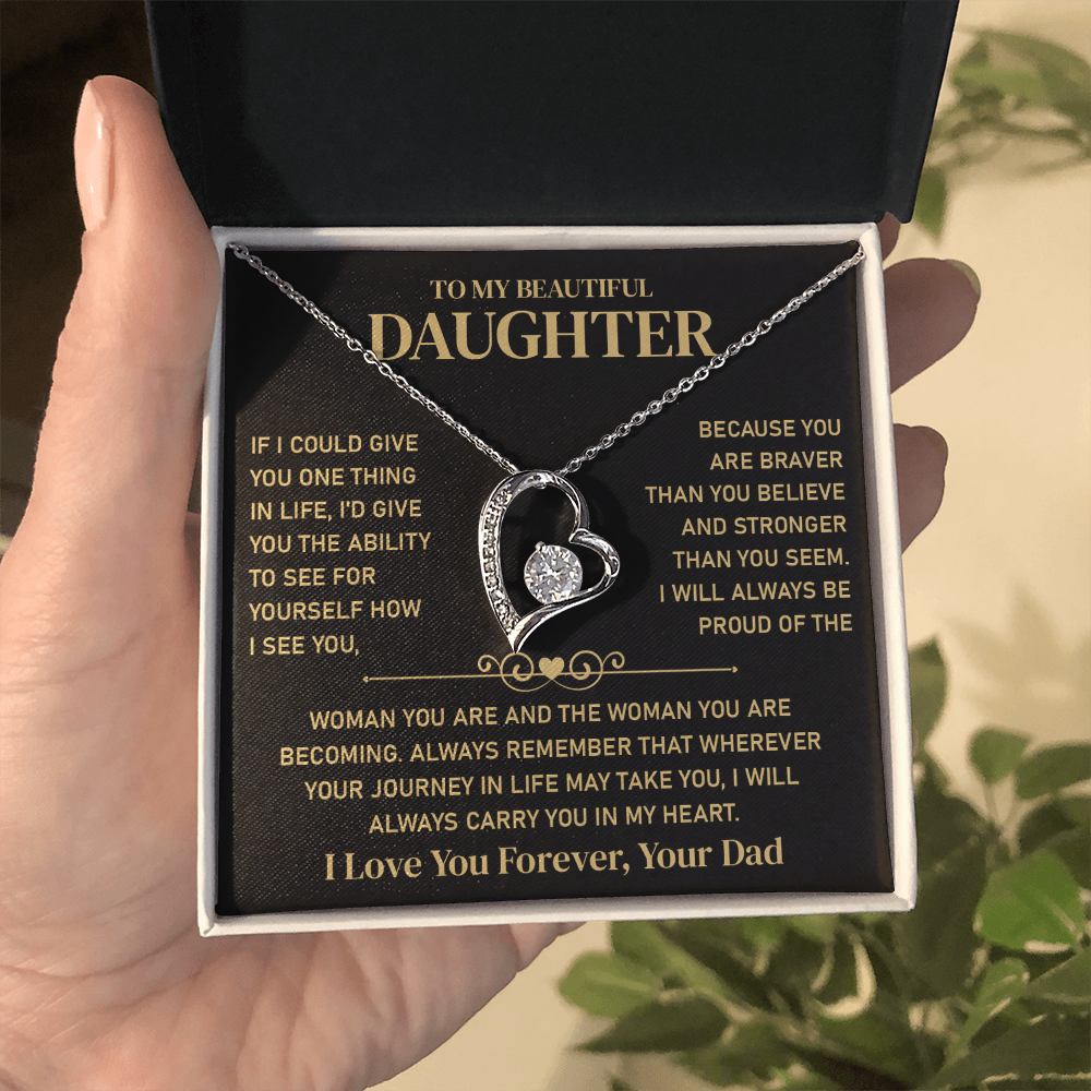 To My Beautiful Daughter - Jewelry Gift From Her Parents With Gift Box