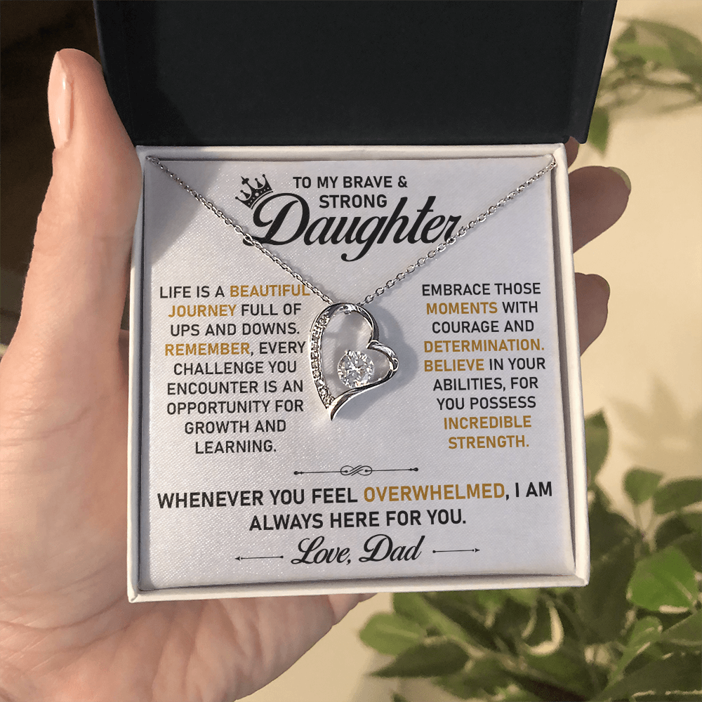 To My Daughter Necklace – Sentimental Jewelry from Dad, A Symbol of Endless Love