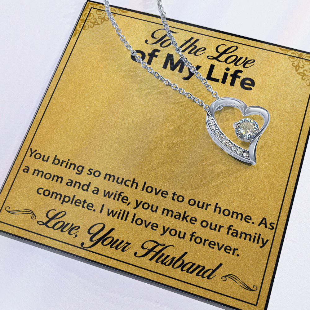 Jewelry Gift for Wife – Forever Love Necklace, A Meaningful Keepsake from Husband