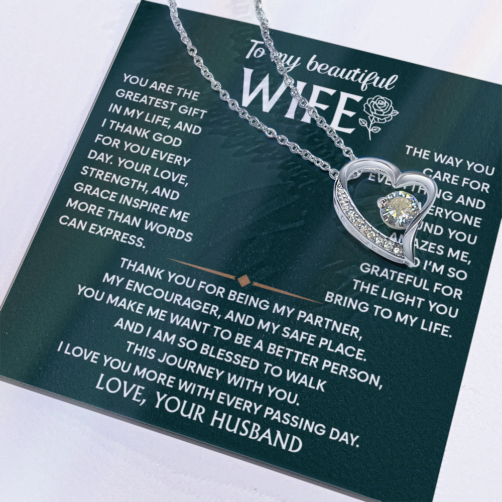 Wife Necklace From Husband to My Wife Soulmate  Jewelry for Women