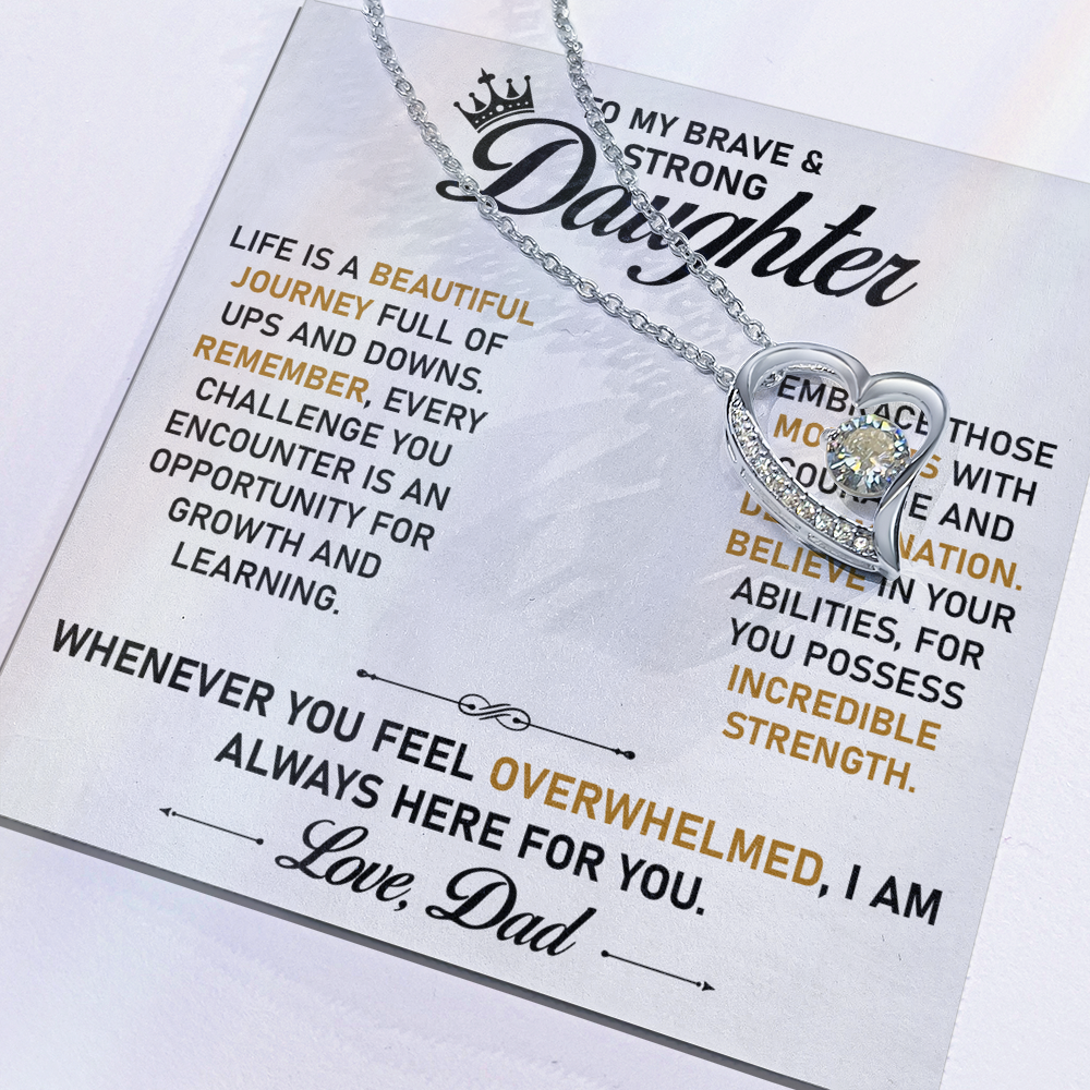 To My Daughter Necklace – Sentimental Jewelry from Dad, A Symbol of Endless Love