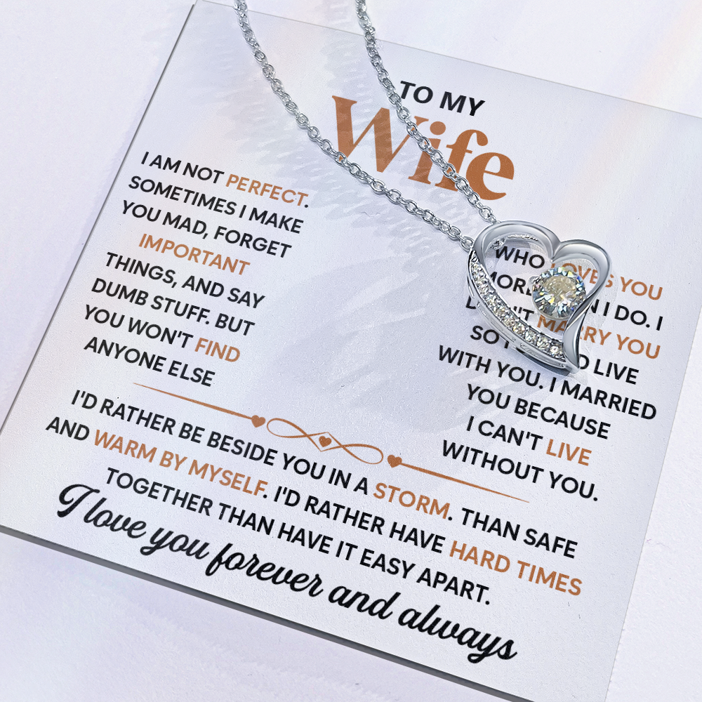 To My Beautiful Wife, I Love Spending Time With You - Forever Necklace