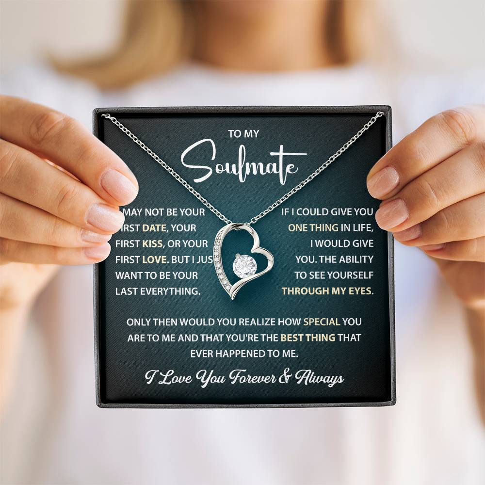 First Love First Kiss Necklace, Gift for Soulmate