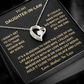 Daughter-in-Law Gifts, Wedding Necklace With Message Card & Gift Box