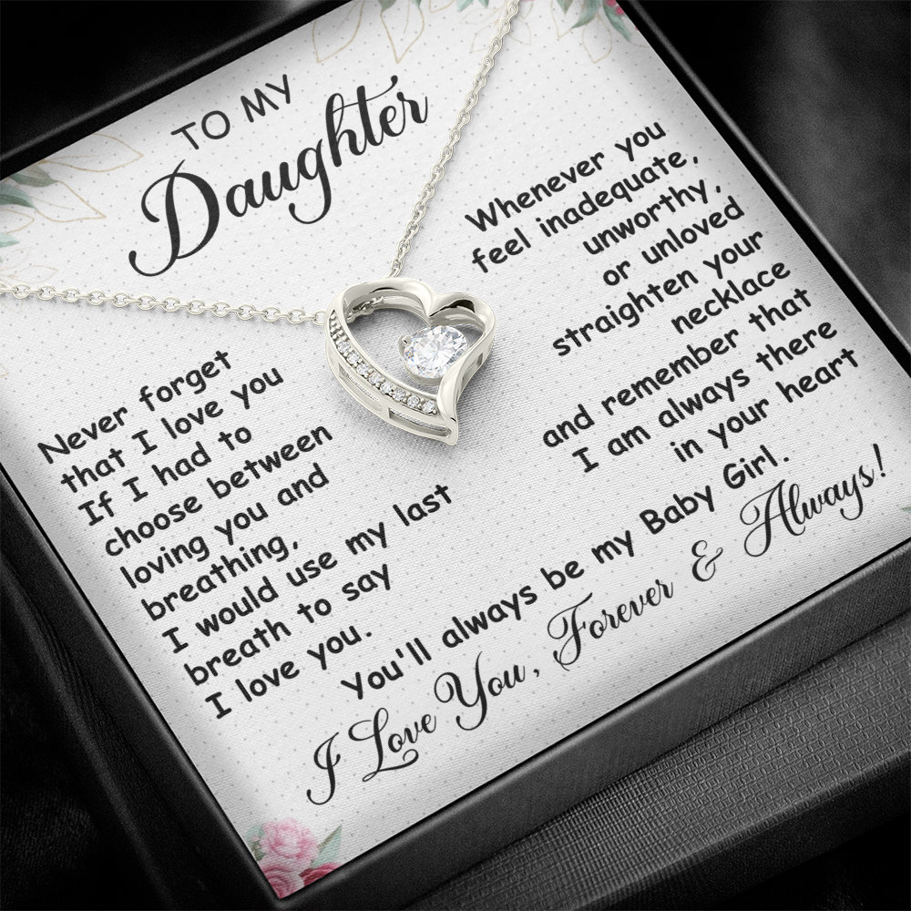 To My Daughter - You Have My Heart - Forever Love Necklace