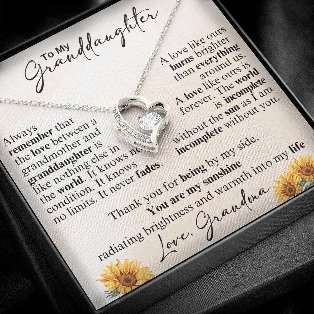 To My Granddaughter - I'm Always Right There in Your Heart