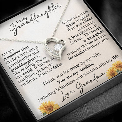 To My Granddaughter - I'm Always Right There in Your Heart