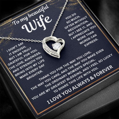 To My Amazing Wife – Every Beat of My Heart Whisper Your Name - Jewelry for Her