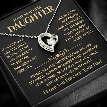 To My Beautiful Daughter - Jewelry Gift From Her Parents With Gift Box