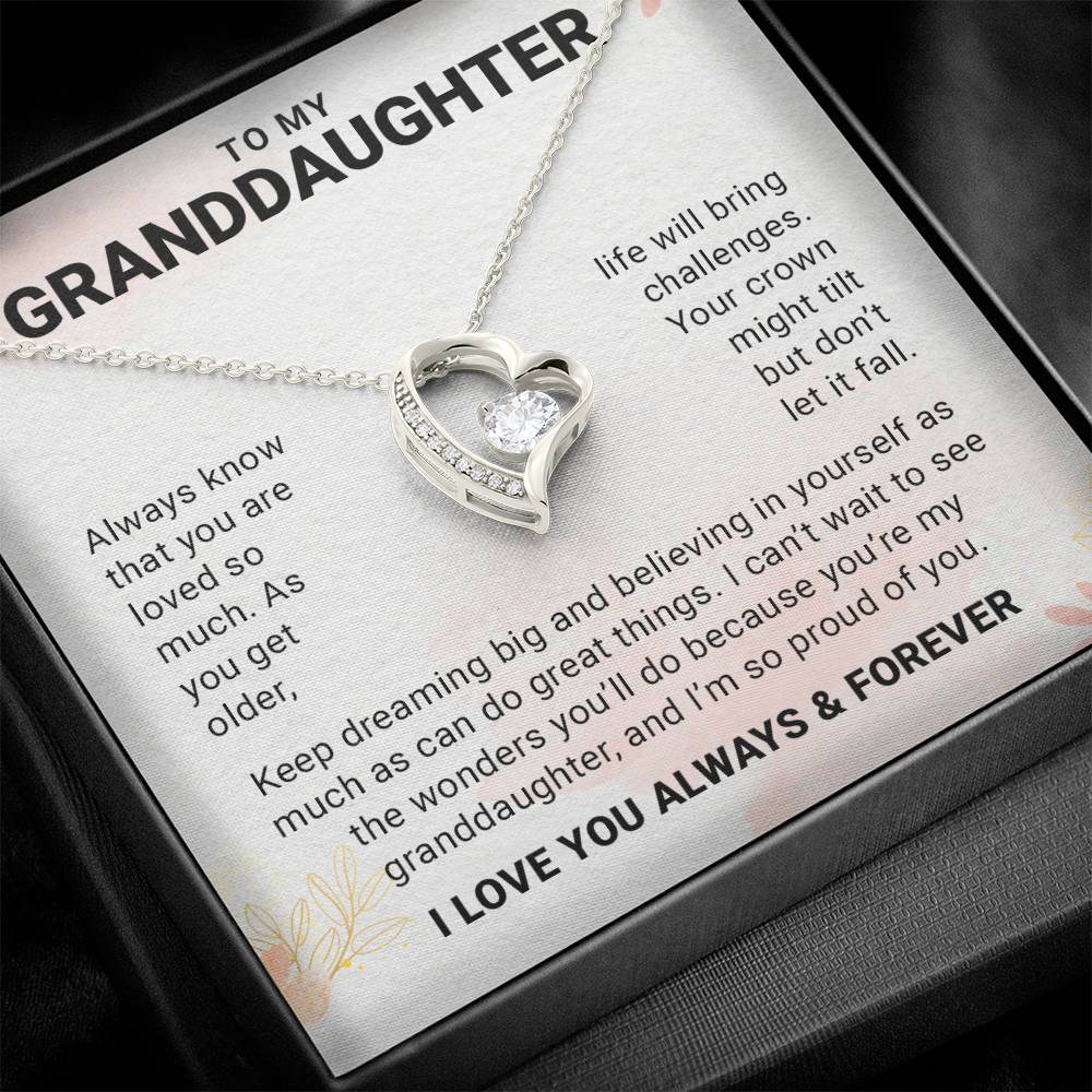 To My Granddaughter From Grandpa - My Love For You Is Forever & Always