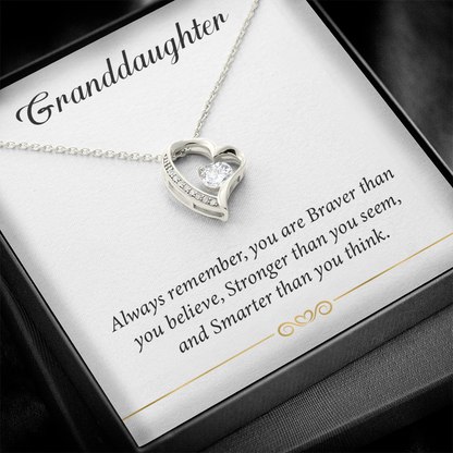 Make Her Day Special With This To My Granddaughter Necklace